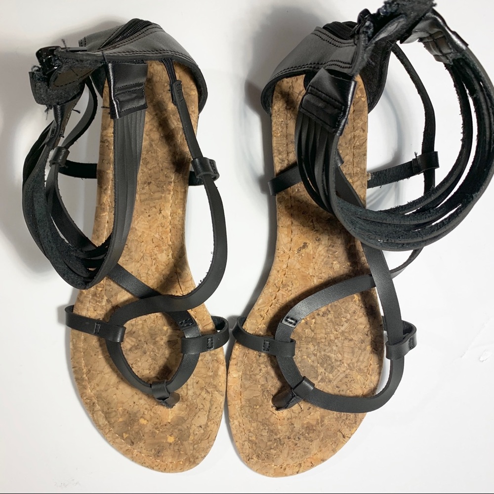 ☀️ Black Gladiator Rampage Stephanie Size 8